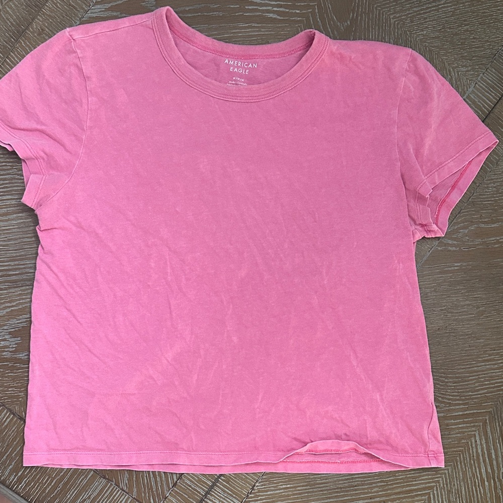 American Eagle Outfitters Vibrant Pink Tee